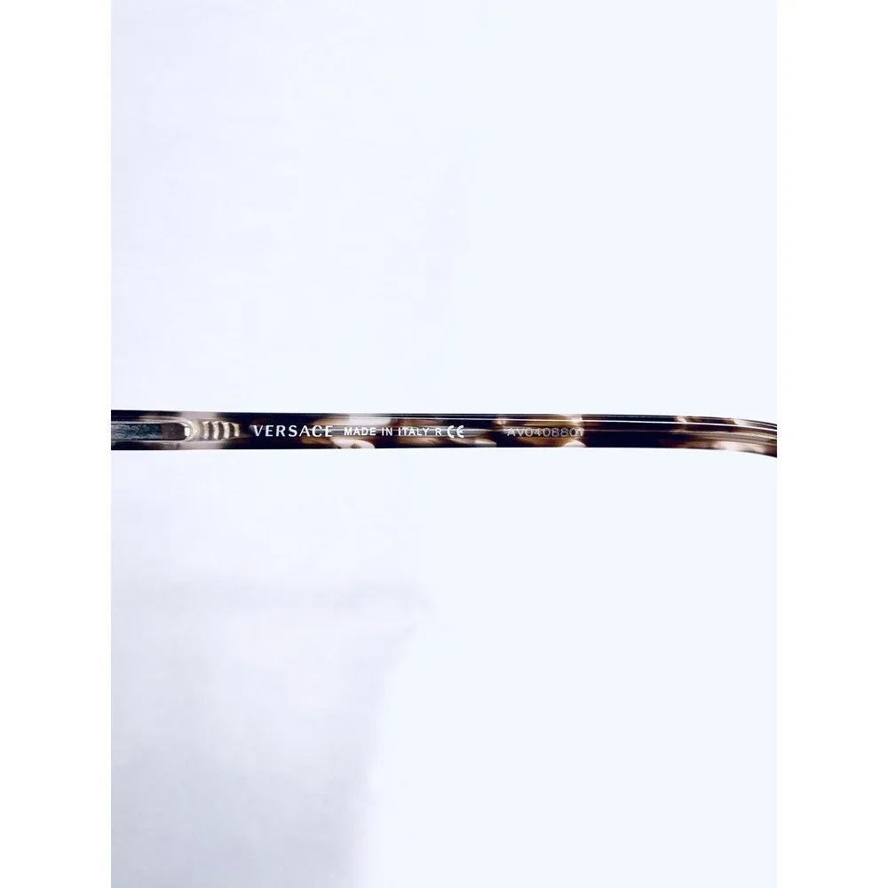 Versace Gold Metal Medusa Cat Eye Glasses Tortoise Italy MOD 1208 1286 52 16 130